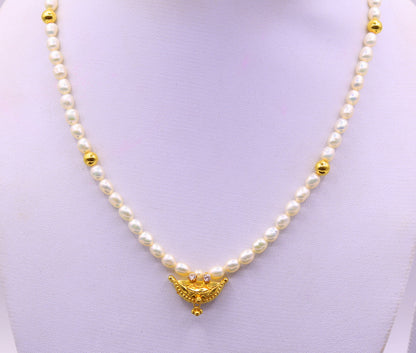Traditional Rajasthani 18k yellow gold handmade amulet pendant gorgeous ethnic tribal jewelry from india - TRIBAL ORNAMENTS