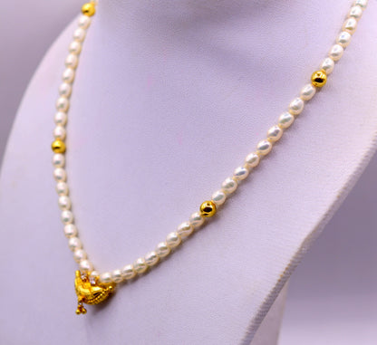 Traditional Rajasthani 18k yellow gold handmade amulet pendant gorgeous ethnic tribal jewelry from india - TRIBAL ORNAMENTS