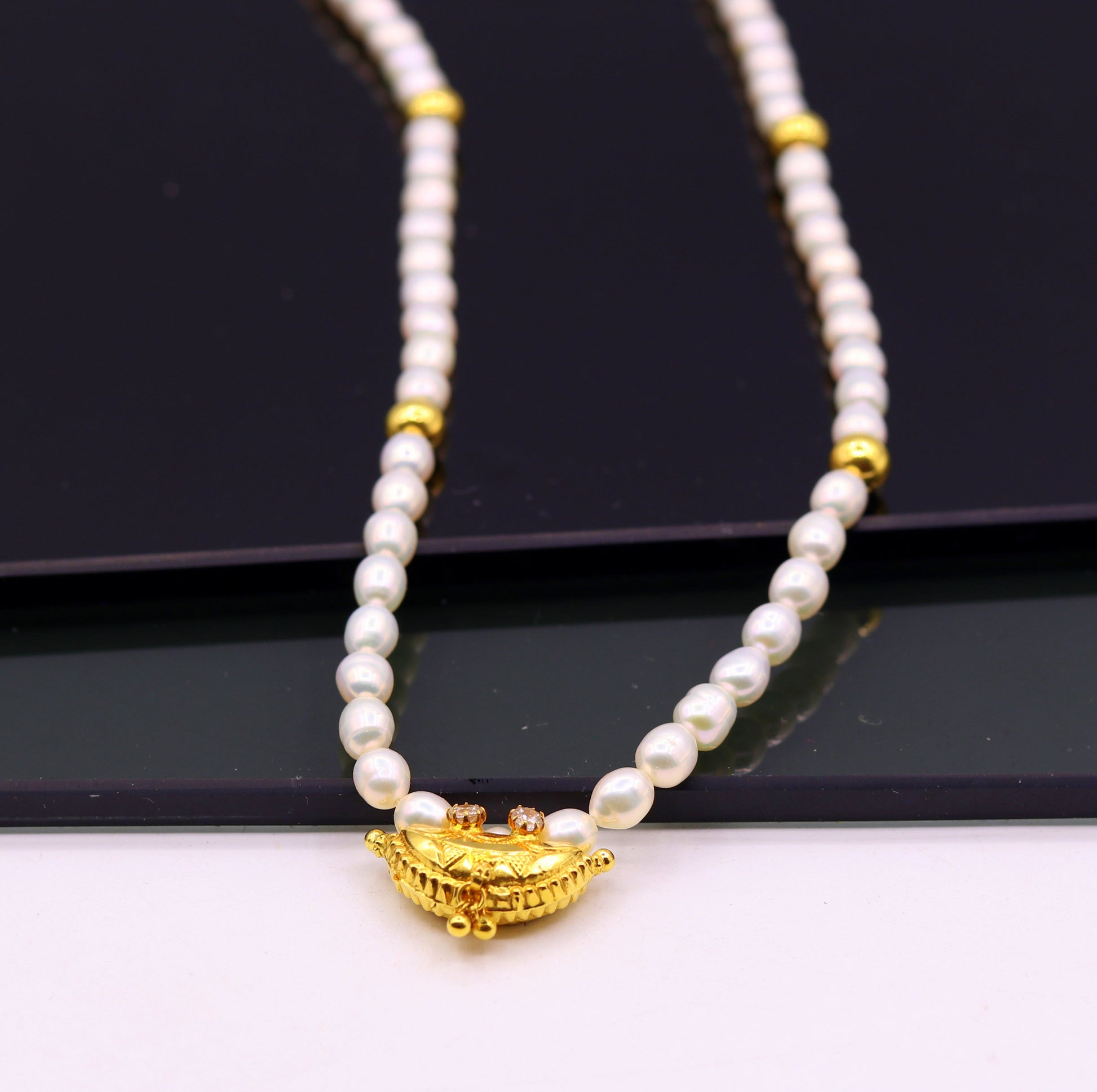 Traditional Rajasthani 18k yellow gold handmade amulet pendant gorgeous ethnic tribal jewelry from india - TRIBAL ORNAMENTS