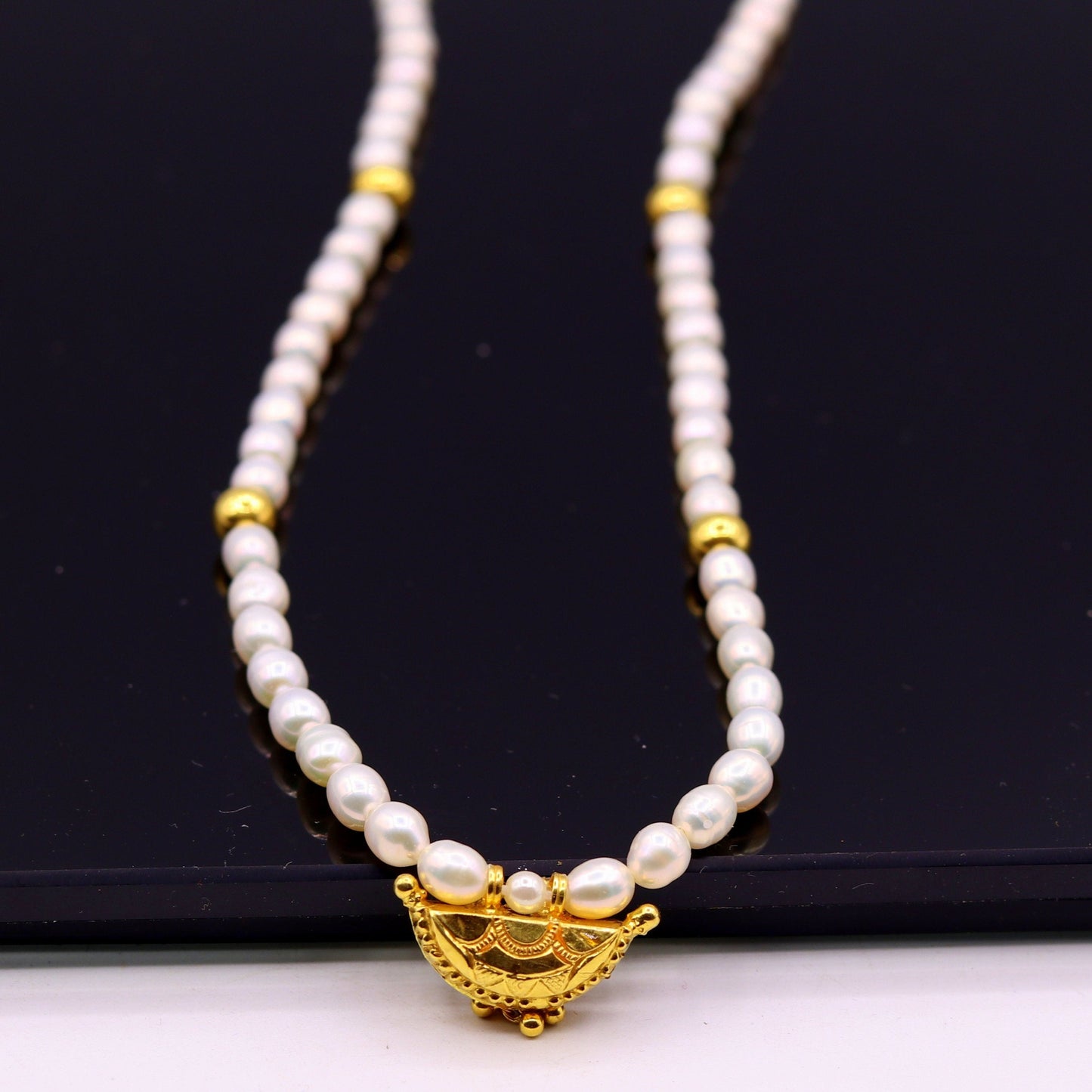 Traditional Rajasthani 18k yellow gold handmade amulet pendant gorgeous ethnic tribal jewelry from india - TRIBAL ORNAMENTS