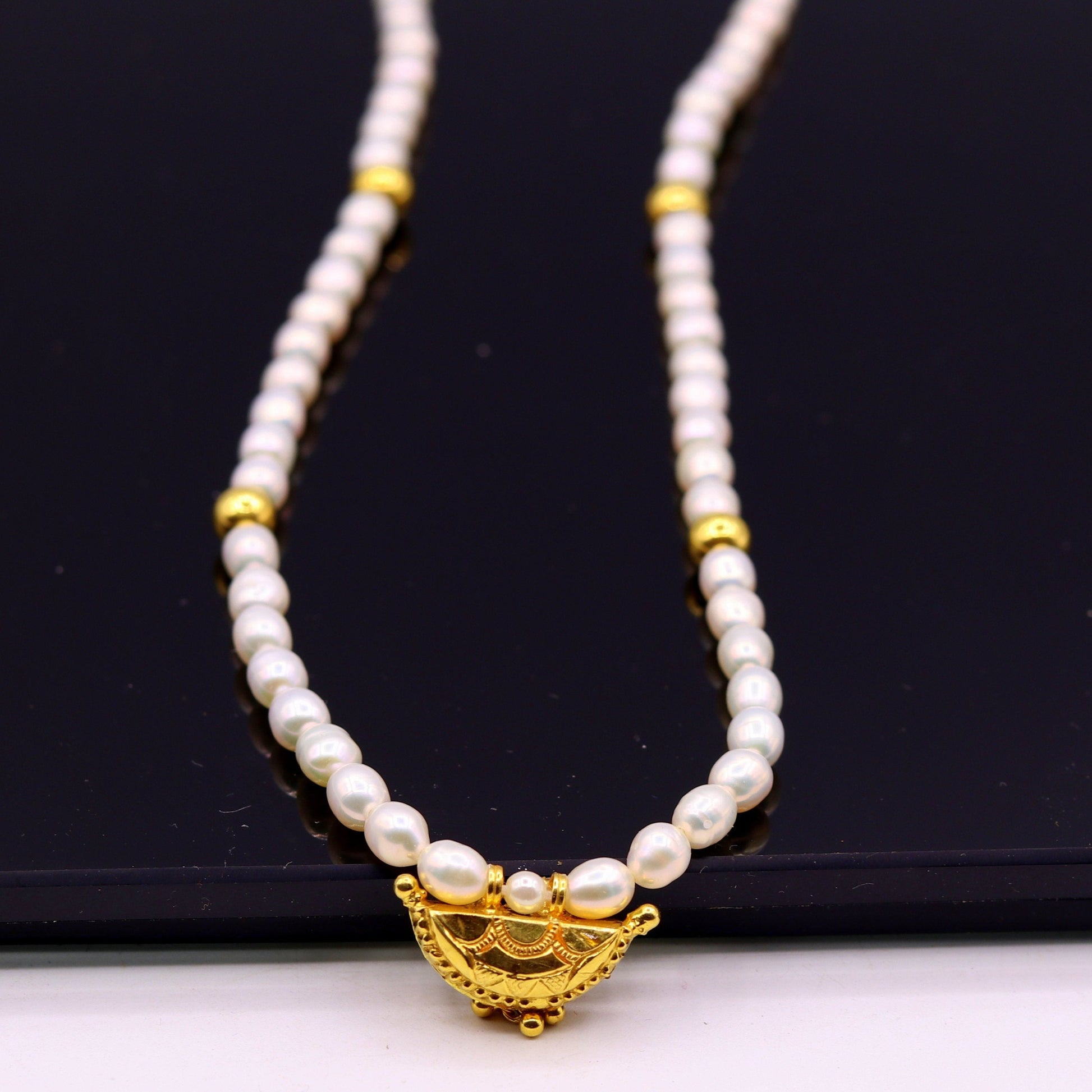 Traditional Rajasthani 18k yellow gold handmade amulet pendant gorgeous ethnic tribal jewelry from india - TRIBAL ORNAMENTS