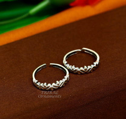 Unique design handcrafted 925 solid sterling silver toe ring, best brides personalized jewelry, wedding ethnic jewelry ytr20 - TRIBAL ORNAMENTS