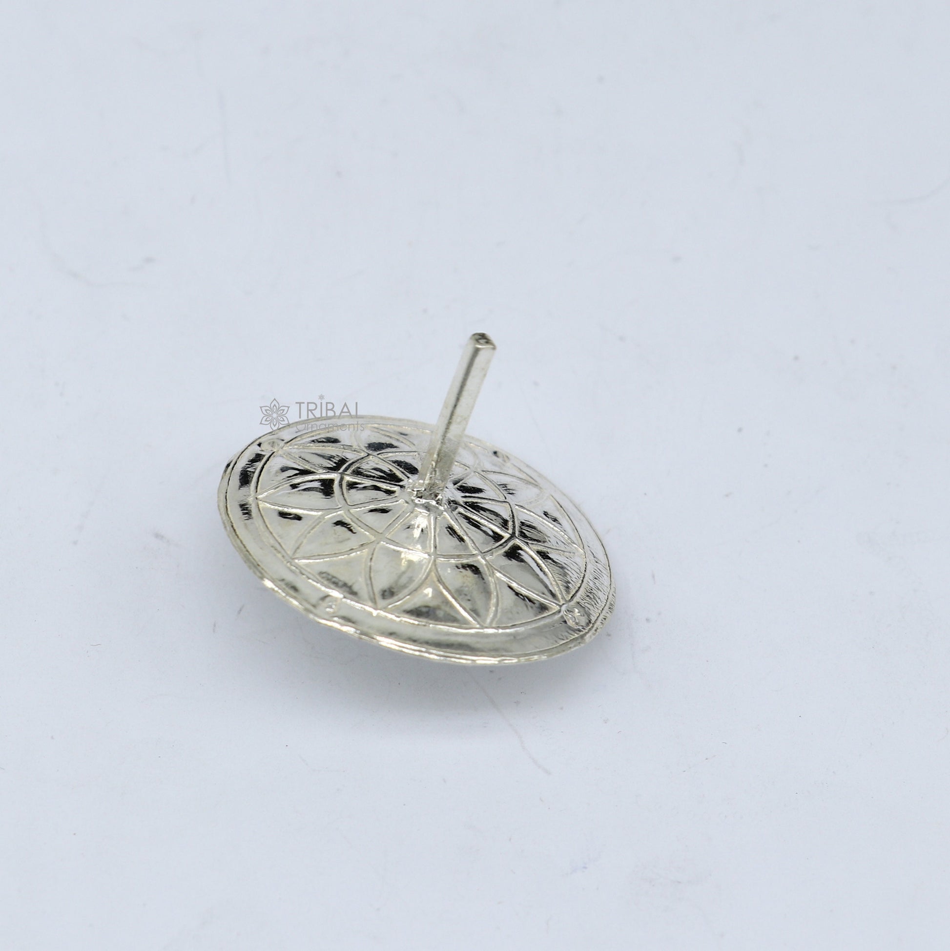 Unique Silver toy 925 sterling silver handmade Firki or Lattu toy , best silver toy for your baby Krishna idols, best silver article su1159 - TRIBAL ORNAMENTS