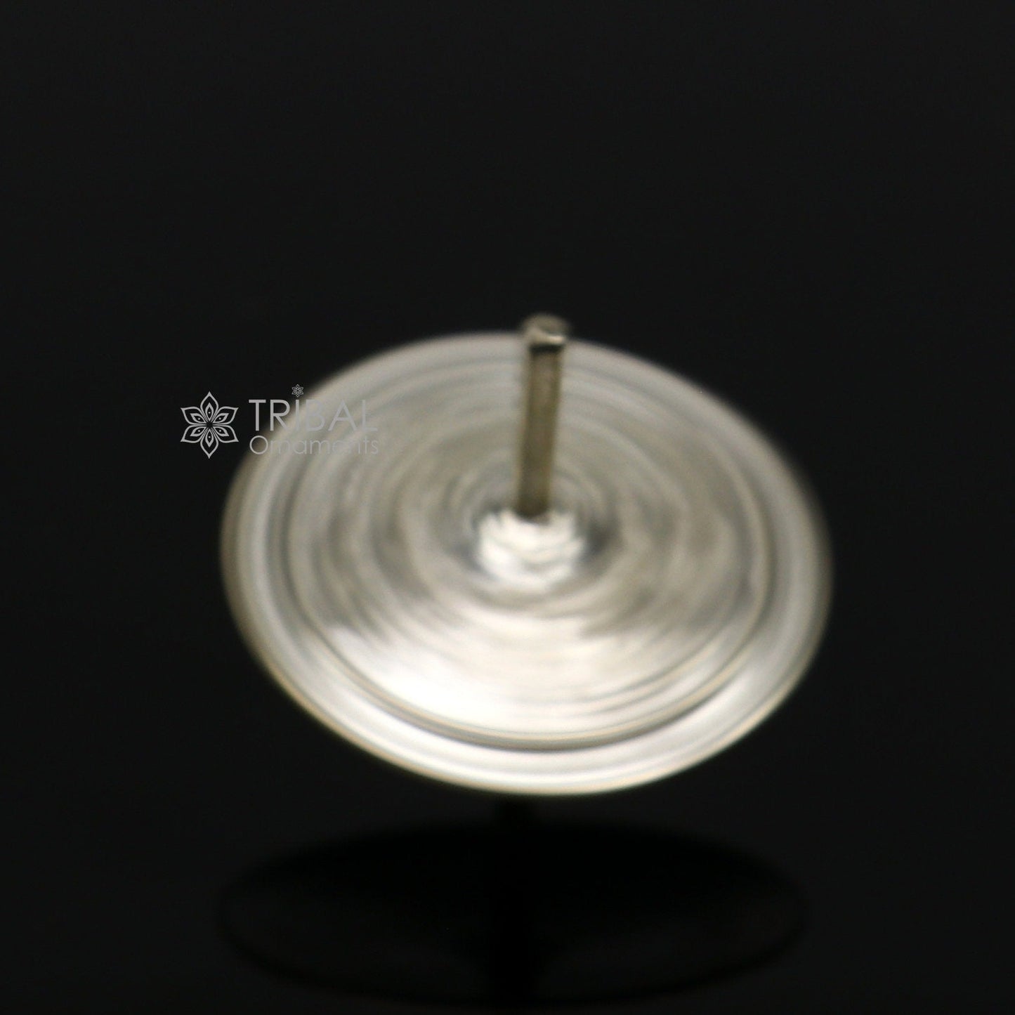 Unique Silver toy 925 sterling silver handmade Firki or Lattu toy , best silver toy for your baby Krishna idols, best silver article su1160 - TRIBAL ORNAMENTS