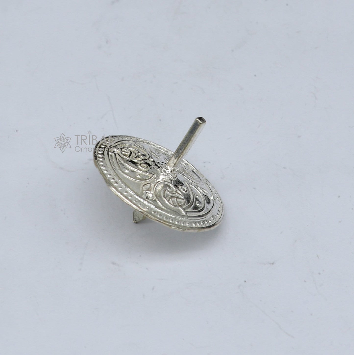 Unique Silver toy 925 sterling silver handmade Firki or Lattu toy , best silver toy for your baby Krishna idols, best silver article su1160 - TRIBAL ORNAMENTS