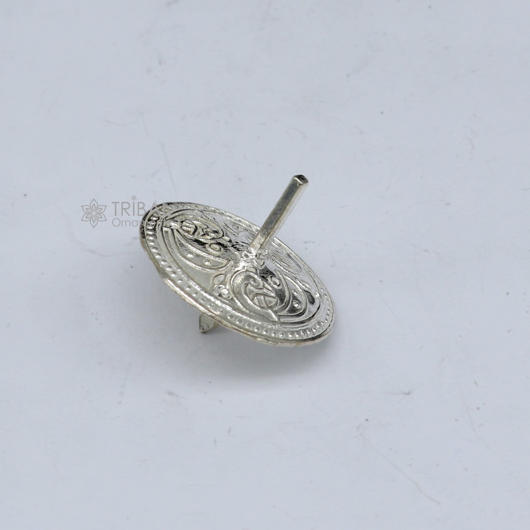 Unique Silver toy 925 sterling silver handmade Firki or Lattu toy , best silver toy for your baby Krishna idols, best silver article su1160 - TRIBAL ORNAMENTS