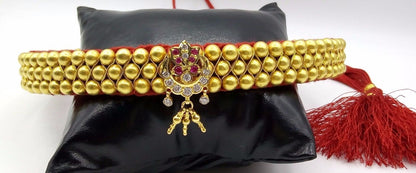 Vintage 22karat yellow gold handmade beads or ball studded fabulous necklace rajasthan tribal jewelry for women's gifting - TRIBAL ORNAMENTS