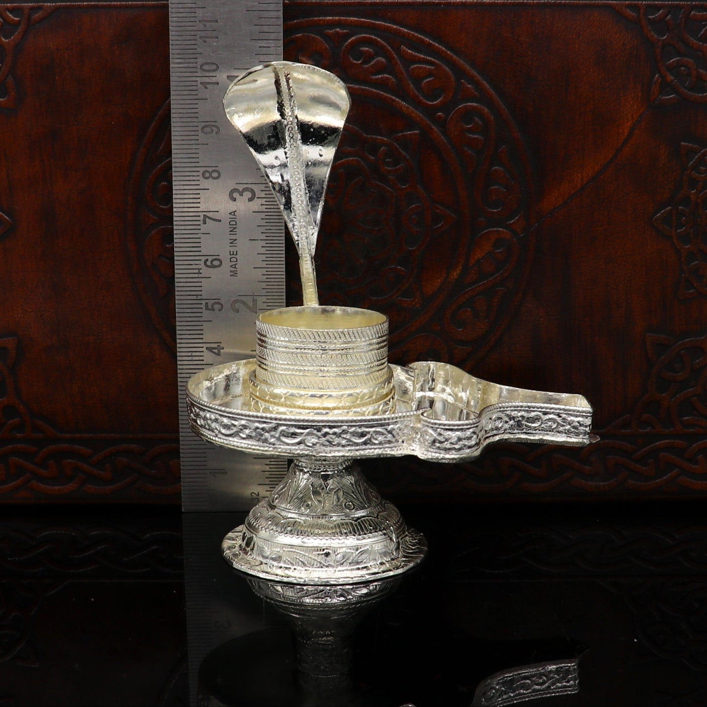 Vintage 925 solid silver lord shiva lingam stand/jalheri, use for put shiva lingam,home temple Article, awesome handmade article su169 - TRIBAL ORNAMENTS