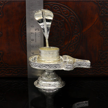 Vintage 925 solid silver lord shiva lingam stand/jalheri, use for put shiva lingam,home temple Article, awesome handmade article su169 - TRIBAL ORNAMENTS