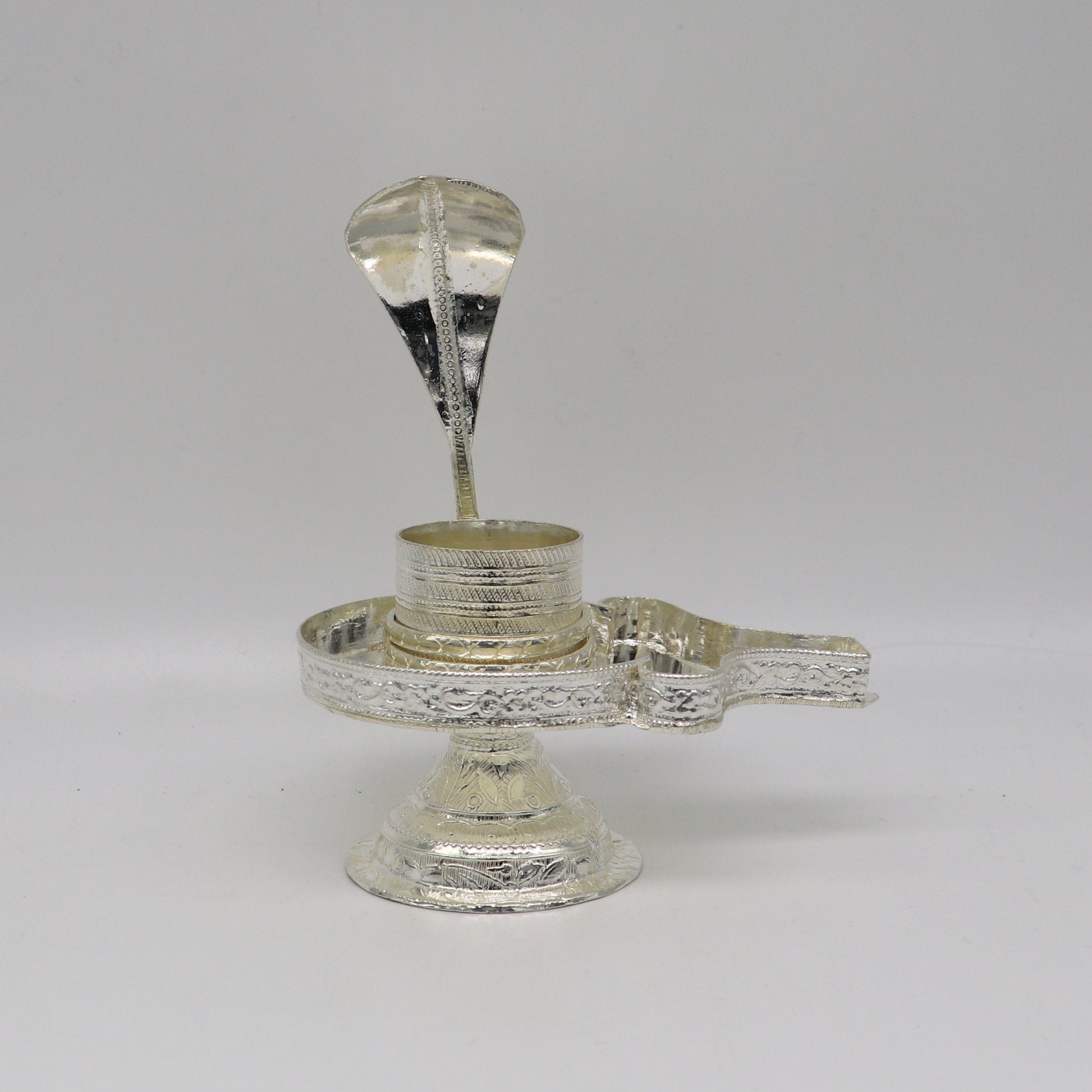 Vintage 925 solid silver lord shiva lingam stand/jalheri, use for put shiva lingam,home temple Article, awesome handmade article su169 - TRIBAL ORNAMENTS