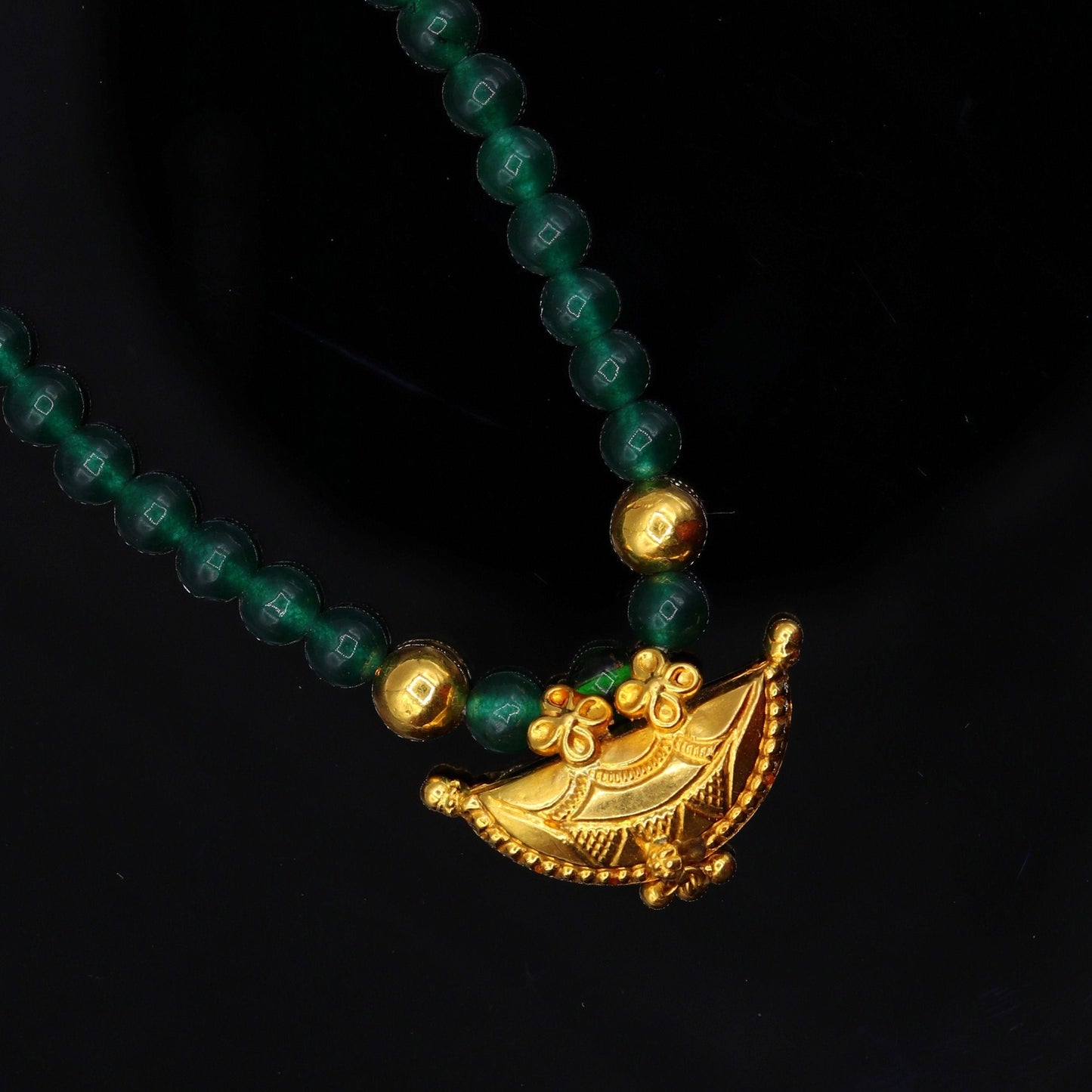 Vintage antique 20karat yellow gold amulet pendant excellent stylish jewelry for girl's women's from tribal rajasthan india - TRIBAL ORNAMENTS