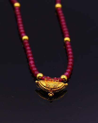 Vintage antique 20karat yellow gold amulet pendant excellent stylish jewelry for girl's women's from tribal rajasthan india - TRIBAL ORNAMENTS