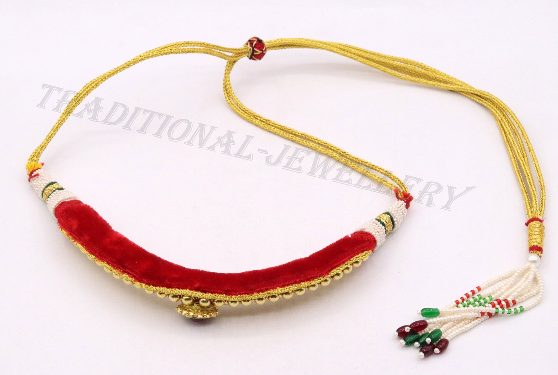 Vintage antique design 22kt gold handmade beads tribal necklace choker gorgeous women's wedding party jewelry set51 - TRIBAL ORNAMENTS