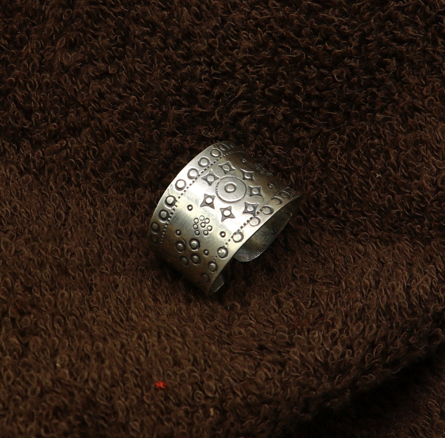 Vintage antique design handmade 925 sterling silver gorgeous charm ring adjustable band, stylish gifting stone work tribal jewelry ring247 - TRIBAL ORNAMENTS