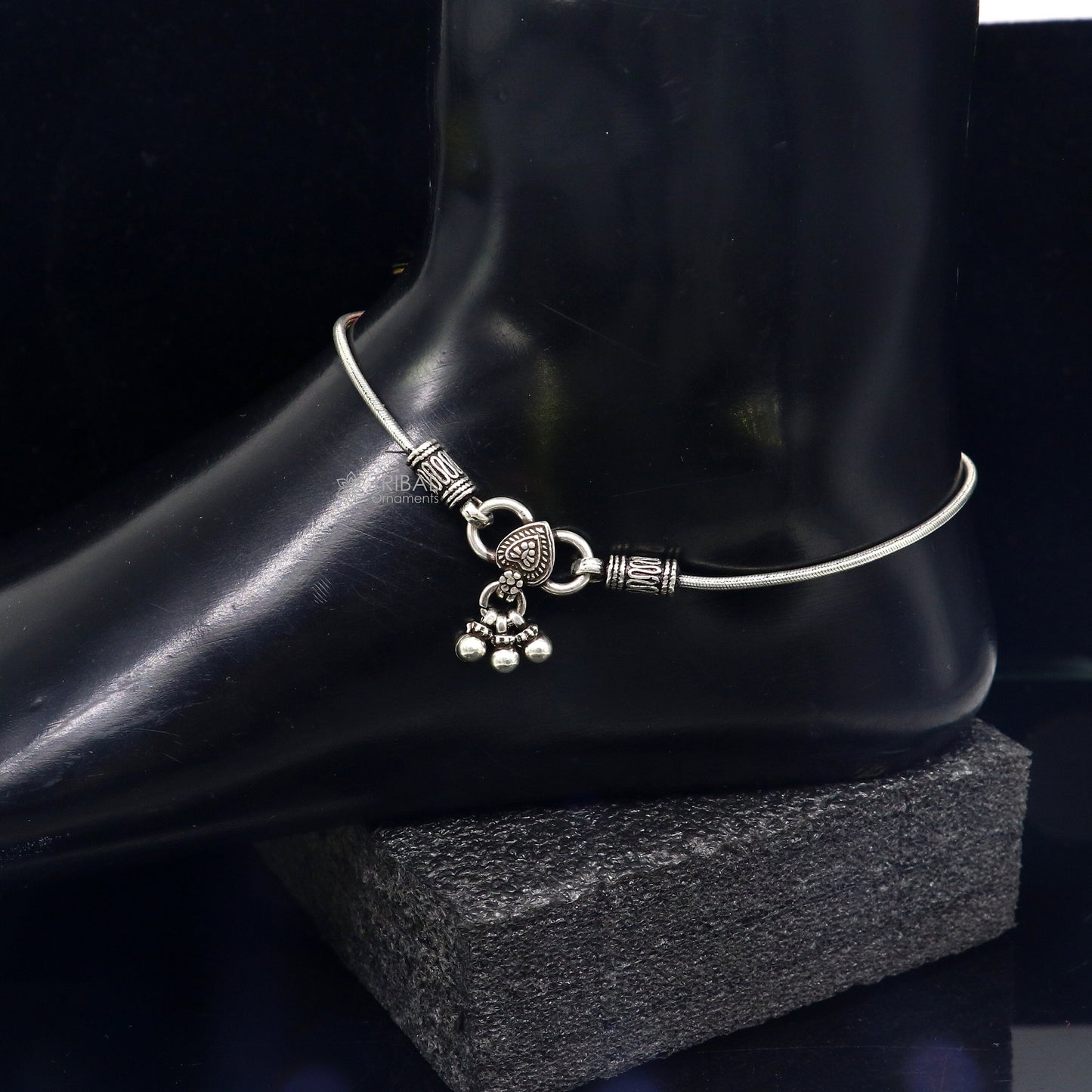 Vintage antique design handmade 925 sterling silver snake chain ankle bracelet, excellent customized trendy anklets foot bracelet ank594 - TRIBAL ORNAMENTS