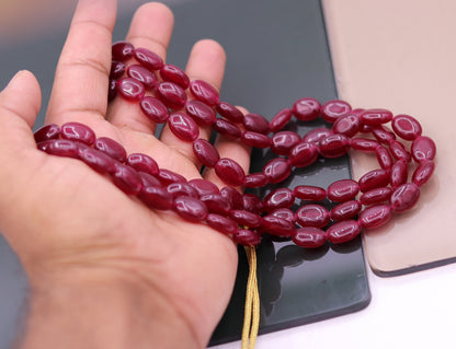 Vintage antique design handmade gorgeous Red Quartz three line necklace, excellent beaded charm necklace tribal jewelry from india qd01 - TRIBAL ORNAMENTS
