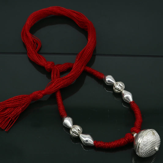 Vintage design solid silver choker necklace from Tribal Ornaments, traditional tribal belly dance jewelry set with intricate detailing.