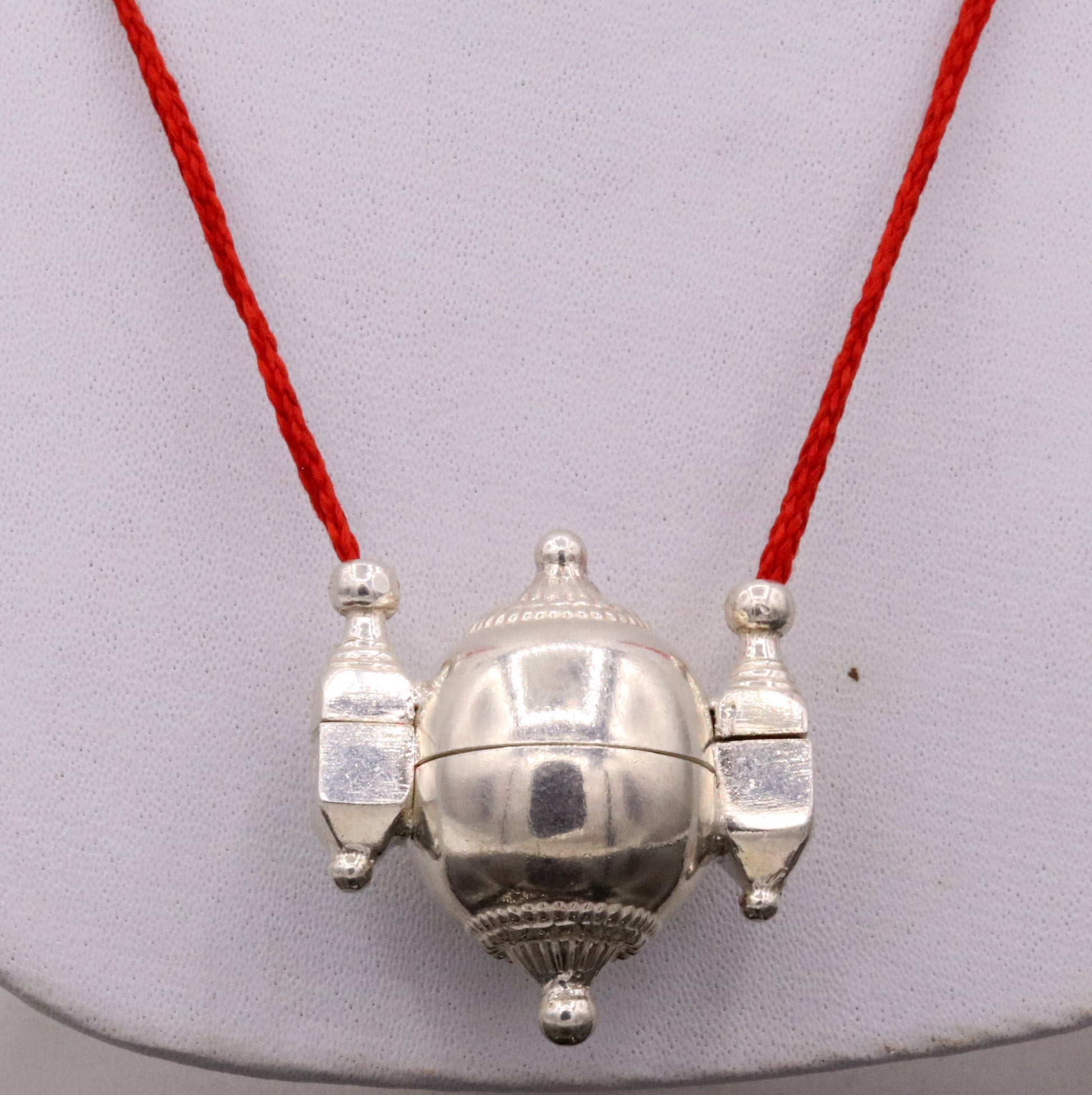 Vintage ethnic Traditional silver shiva lingam box amulet pendant handmade mantra box prayer box tribal jewelry sa04 - TRIBAL ORNAMENTS