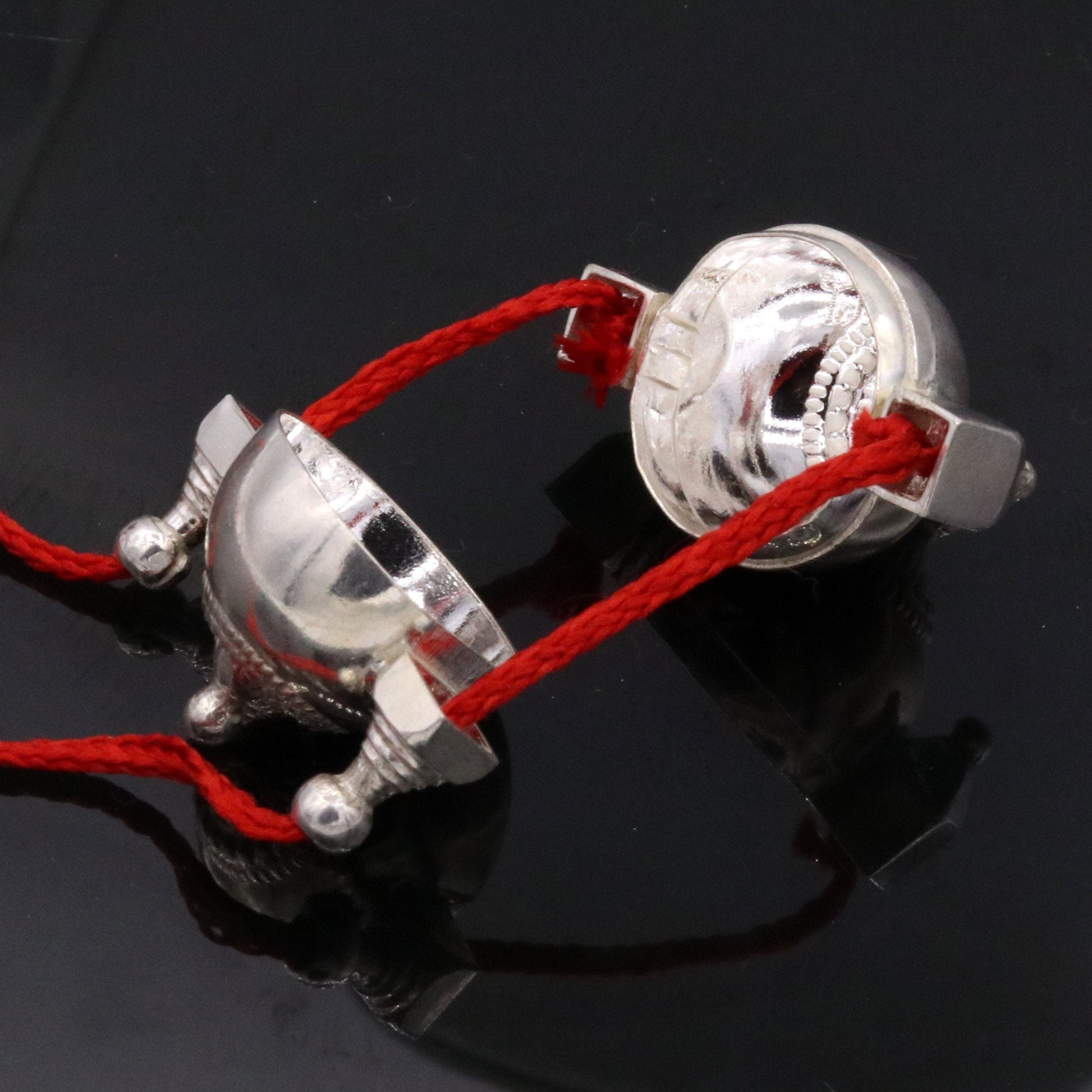 Vintage ethnic Traditional silver shiva lingam box amulet pendant handmade mantra box prayer box tribal jewelry sa04 - TRIBAL ORNAMENTS