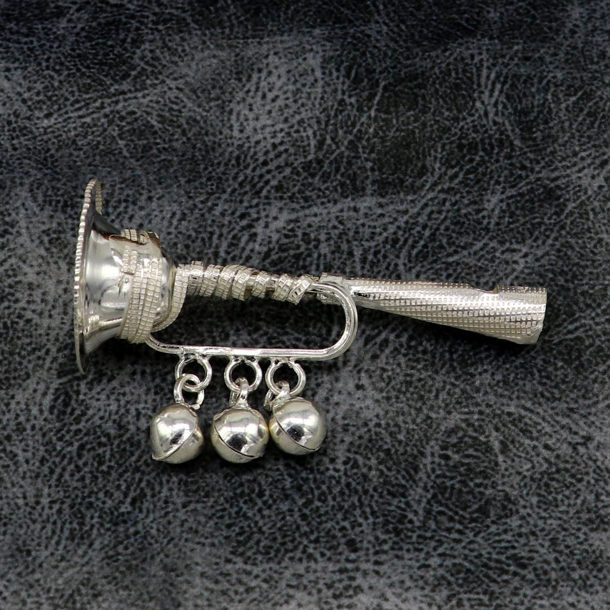Vintage indian style sterling silver music instrument whistle baby gifting bells toy, baby krishna toy, silver whistle, temple article su194 - TRIBAL ORNAMENTS