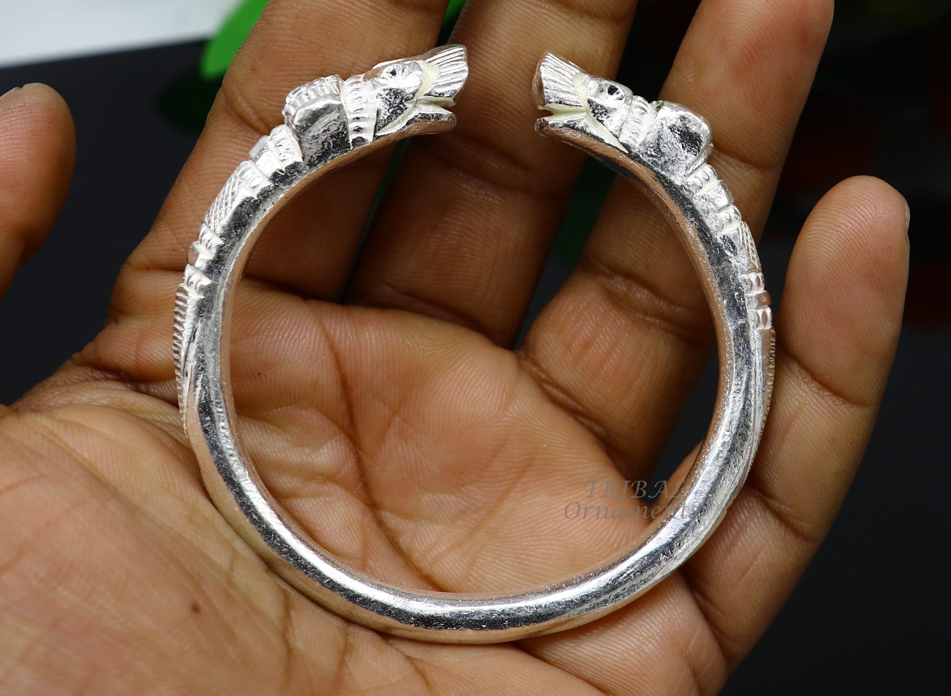 Vintage solid 925 silver customized design cuff kada bracelet, easy to adjust with your wrist, best gifting unisex jewelry nsk601 - TRIBAL ORNAMENTS