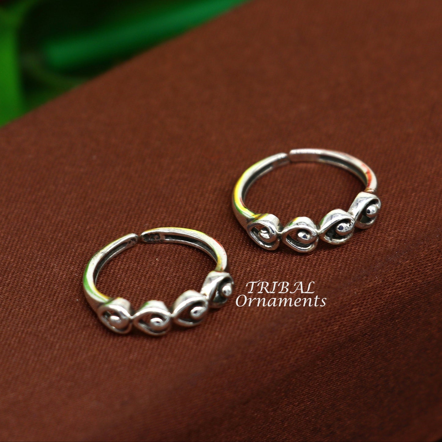 Vintage style handmade fabulous tiny 925 sterling silver toe ring for girl's women's, best toe ring collection tribal jewelry YTR08 - TRIBAL ORNAMENTS