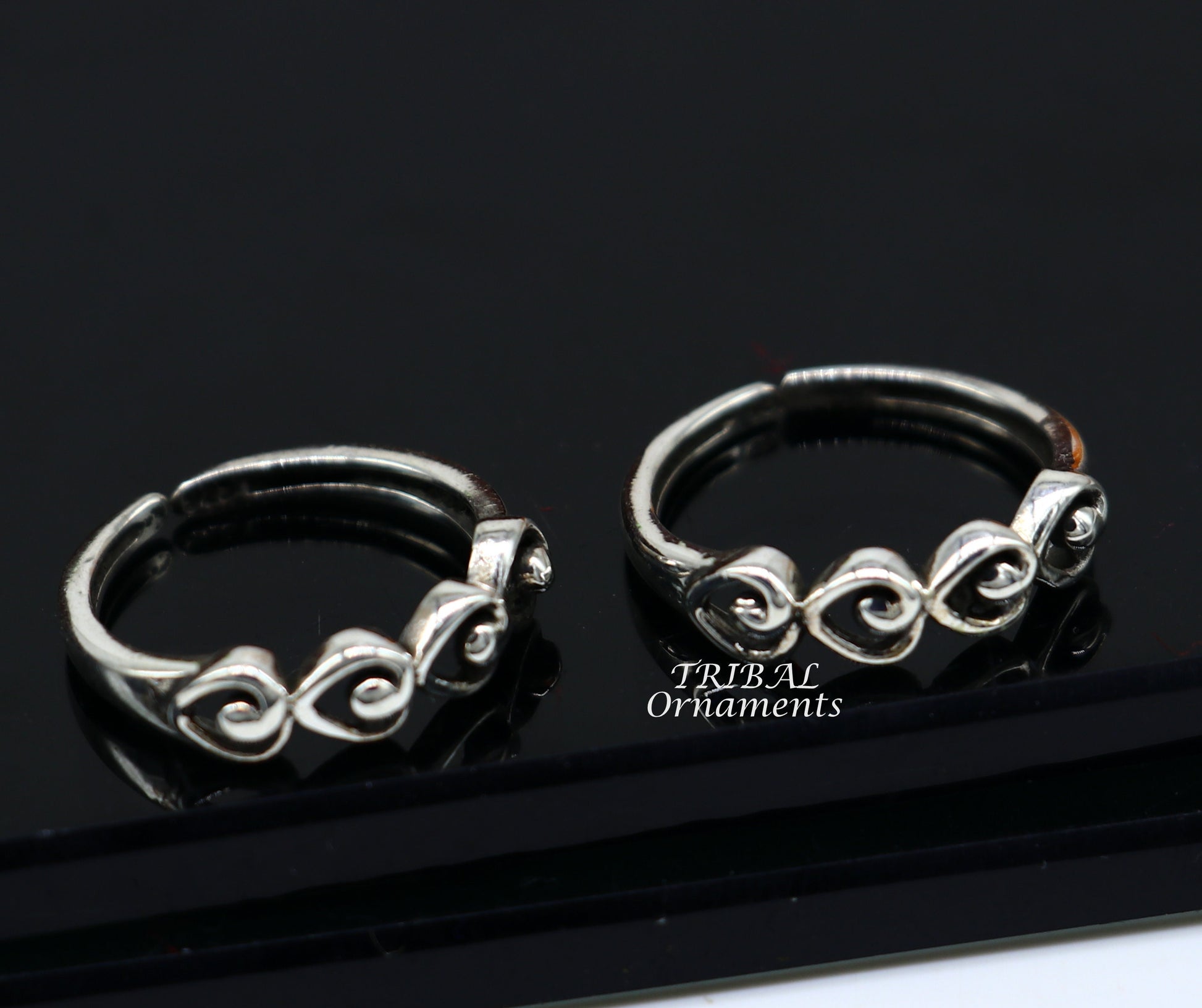 Vintage style handmade fabulous tiny 925 sterling silver toe ring for girl's women's, best toe ring collection tribal jewelry YTR08 - TRIBAL ORNAMENTS