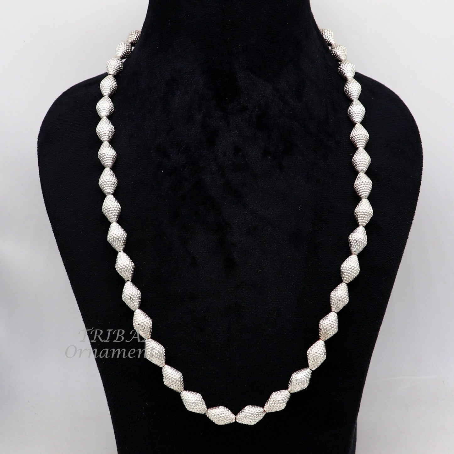 Vintage style handmade sterling silver beads necklace adjustable chain fabulous tribal necklace belly dance ethnic jewelry set495 - TRIBAL ORNAMENTS