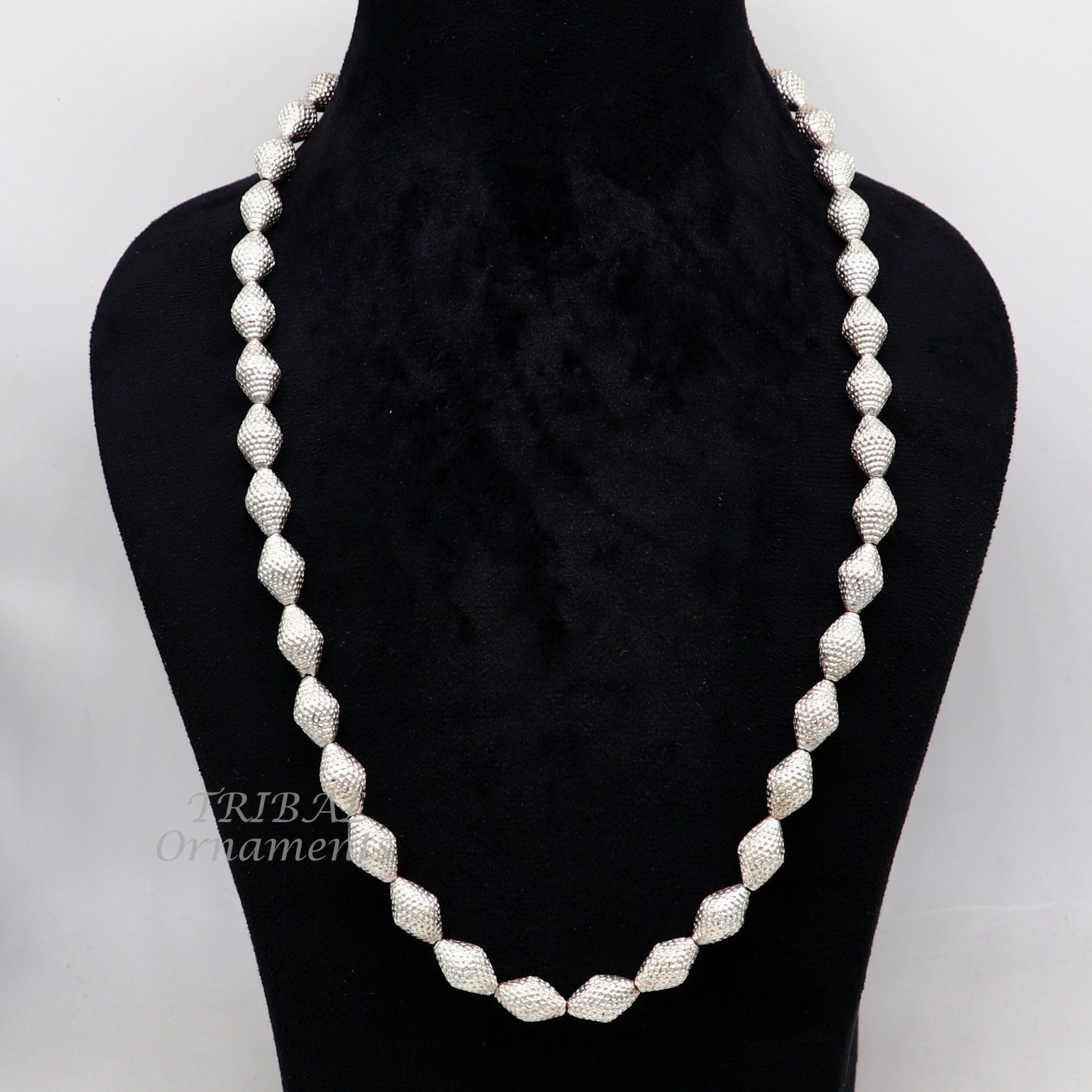 Vintage style handmade sterling silver beads necklace adjustable chain fabulous tribal necklace belly dance ethnic jewelry set495 - TRIBAL ORNAMENTS