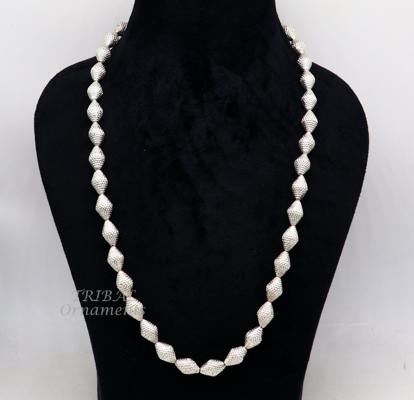 Vintage style handmade sterling silver beads necklace adjustable chain fabulous tribal necklace belly dance ethnic jewelry set495 - TRIBAL ORNAMENTS