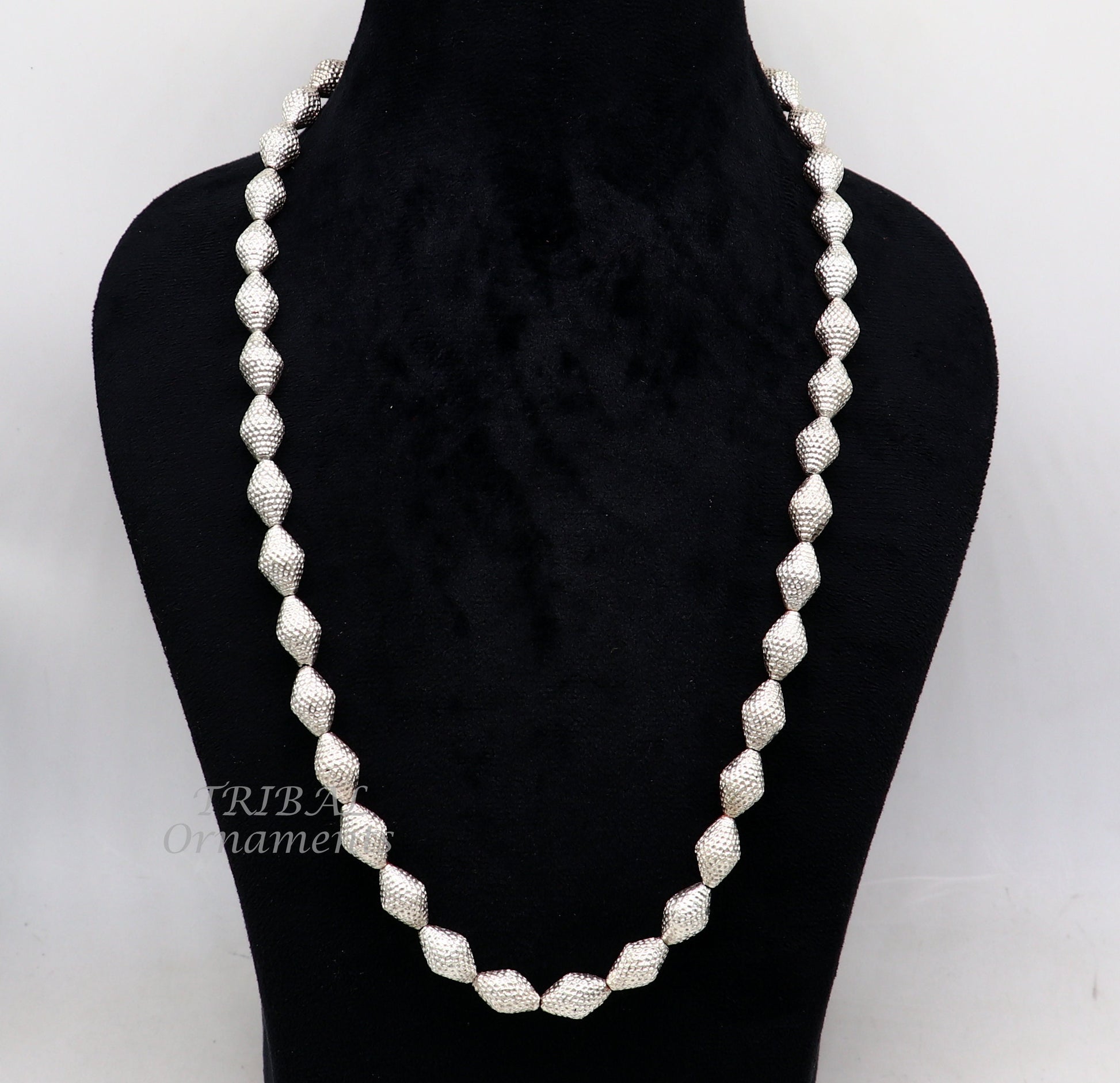 Vintage style handmade sterling silver beads necklace adjustable chain fabulous tribal necklace belly dance ethnic jewelry set495 - TRIBAL ORNAMENTS