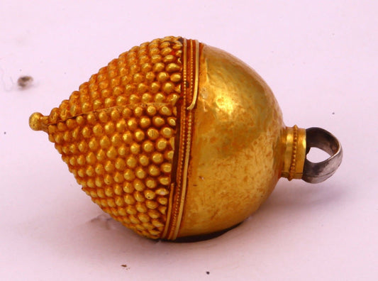 Vintage traditional rajasthani 20k yellow gold rakhadi head jewelry ethnic tribal jewelry from rajasthan India - TRIBAL ORNAMENTS