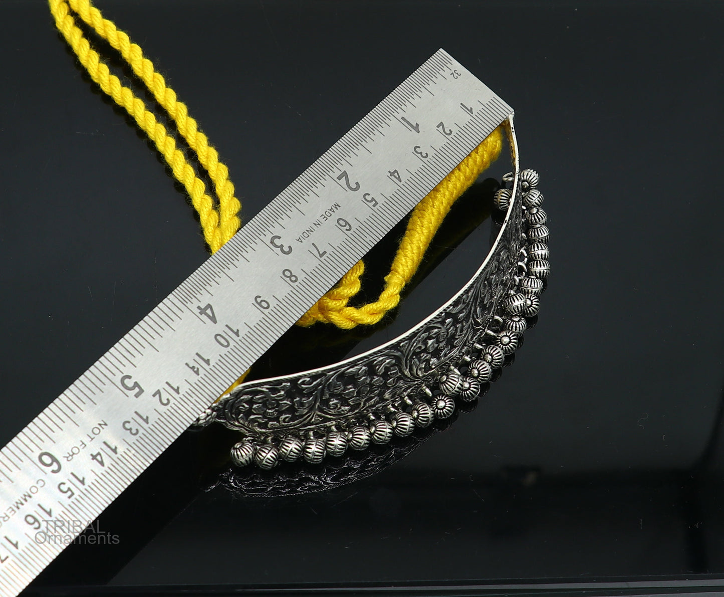 Vintage traditional style trendy 925 sterling silver customized chitai/kandrai work charm necklace, fit neck choker tribal jewelry set272 - TRIBAL ORNAMENTS