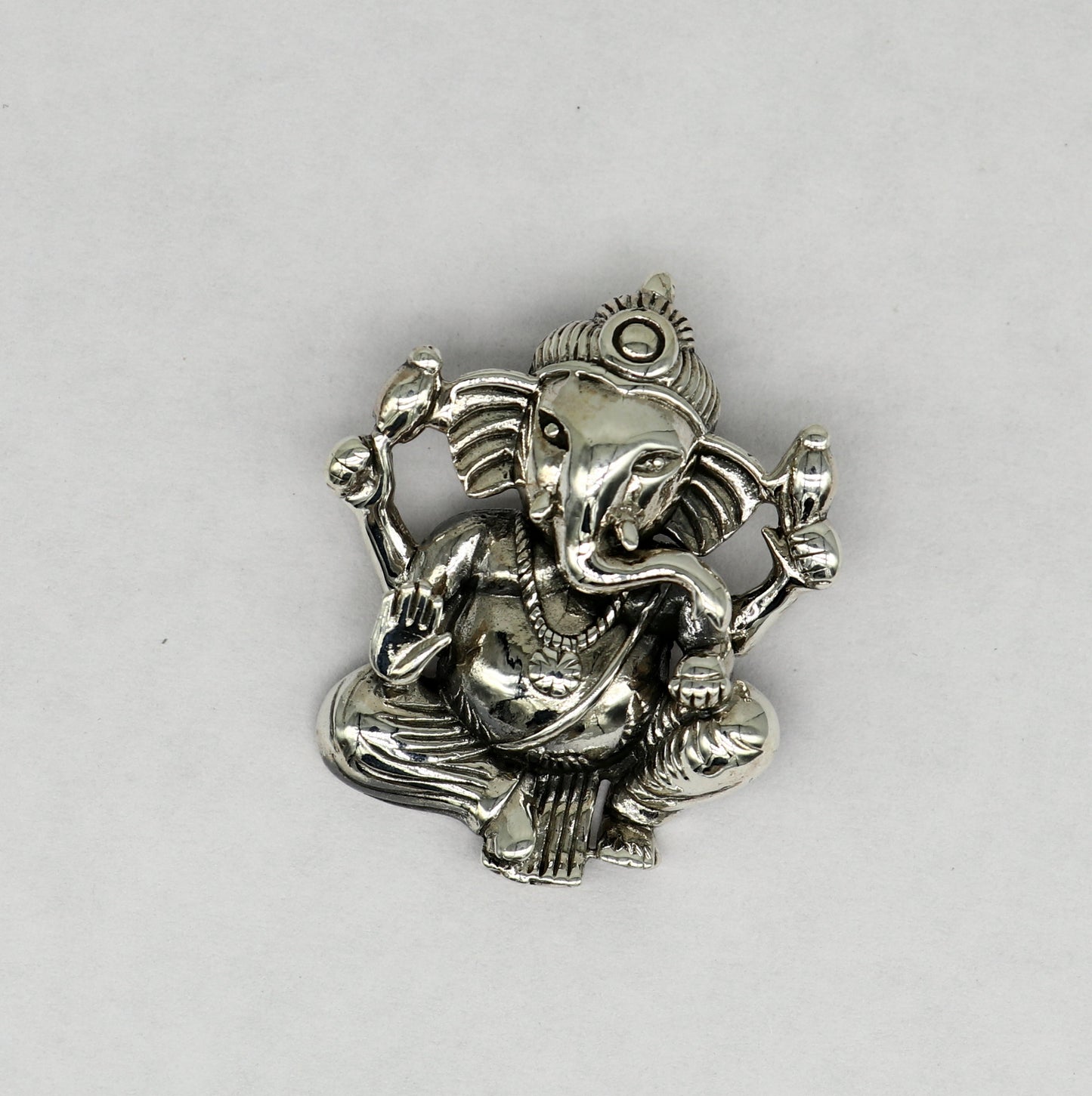 Vintage trendy 925 sterling silver handmade Lord Ganesha pendant, amazing stylish unisex pendant locket personalized jewelry ssp507 - TRIBAL ORNAMENTS