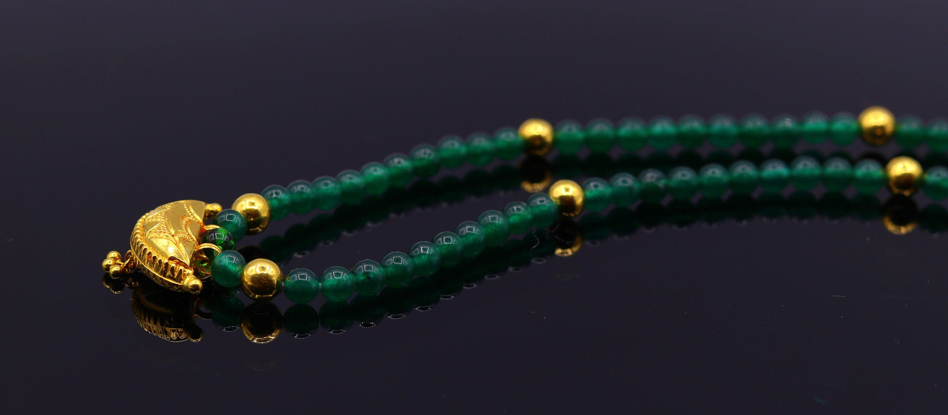 Yellow gold 20K handmade vintage antique stylish amulet pendant gorgeous hand crafted women's jewelry - TRIBAL ORNAMENTS