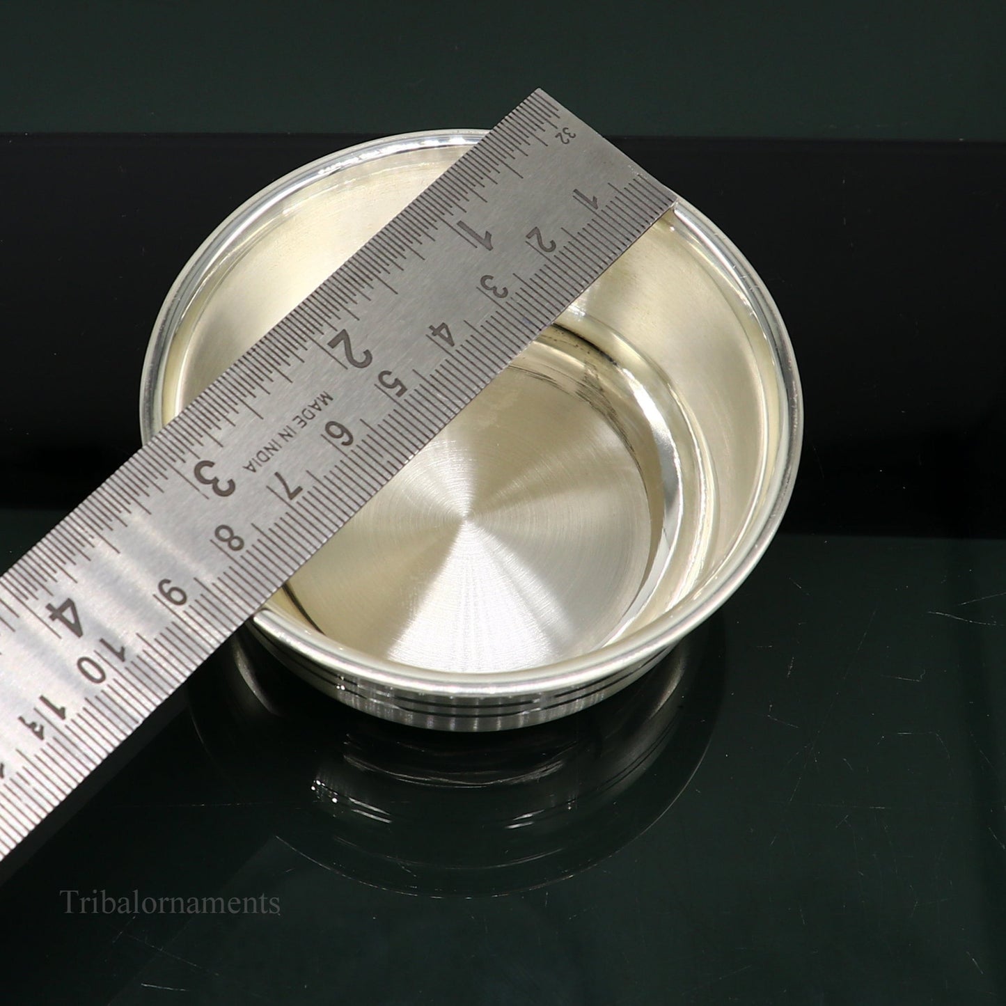 999 fine solid silver handmade small bowl for baby serving, pure silver vessel, silver utensils, home kitchen accessories puja bowl sv226 - TRIBAL ORNAMENTS