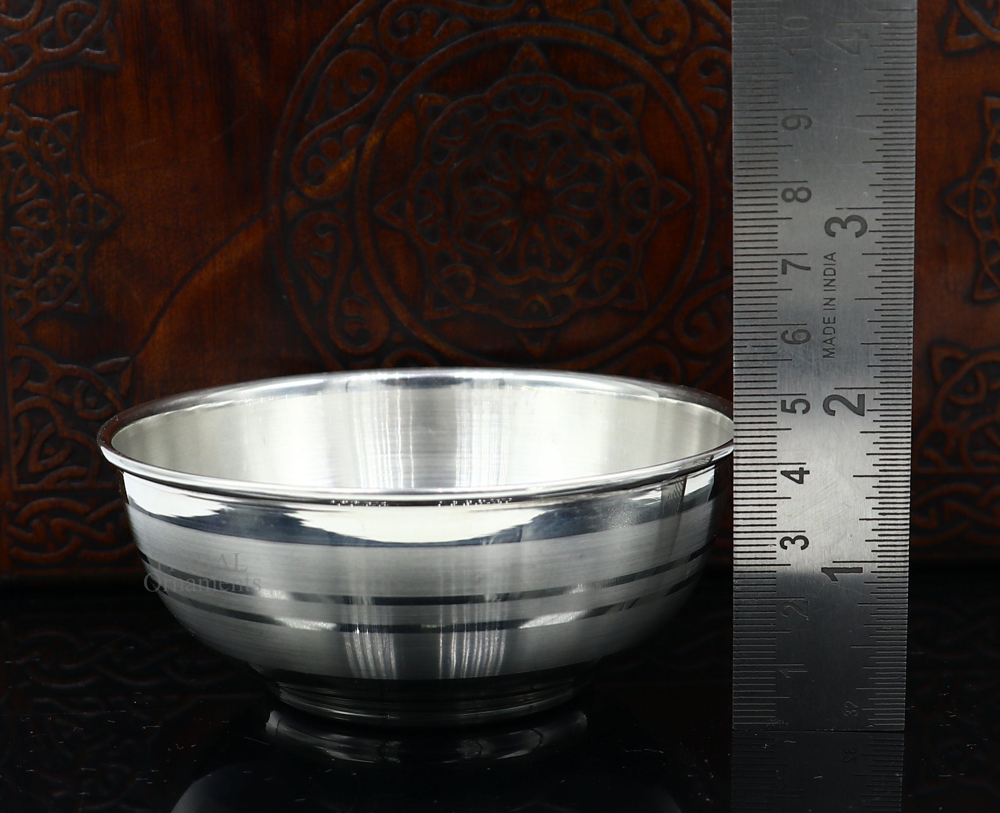 999 pure sterling silver handmade solid silver bowl and spoon, healthy serving bowl, silver vessels, baby serving utensils baby set sv261 - TRIBAL ORNAMENTS