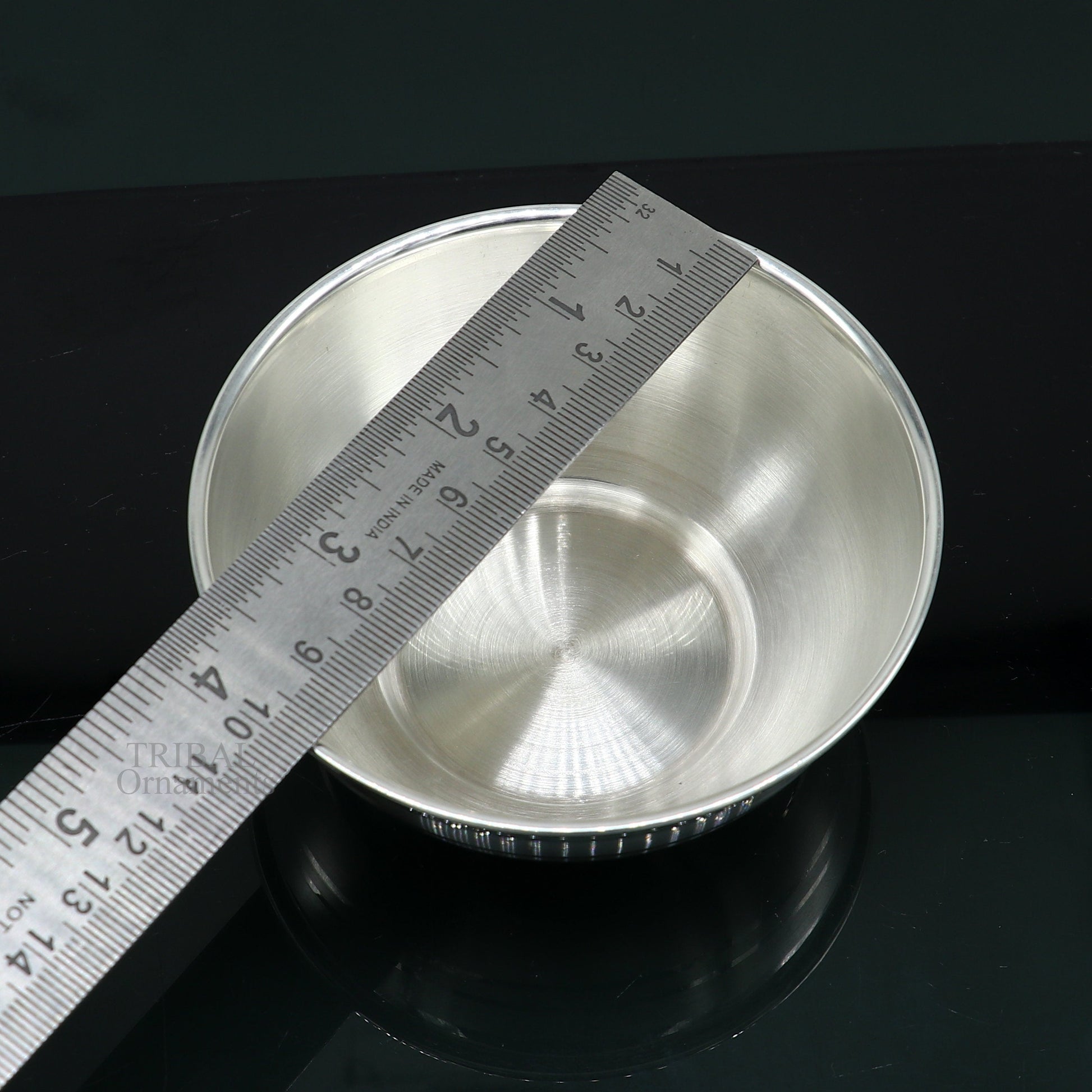 999 pure sterling silver handmade solid silver bowl and spoon, healthy serving bowl, silver vessels, baby serving utensils baby set sv261 - TRIBAL ORNAMENTS