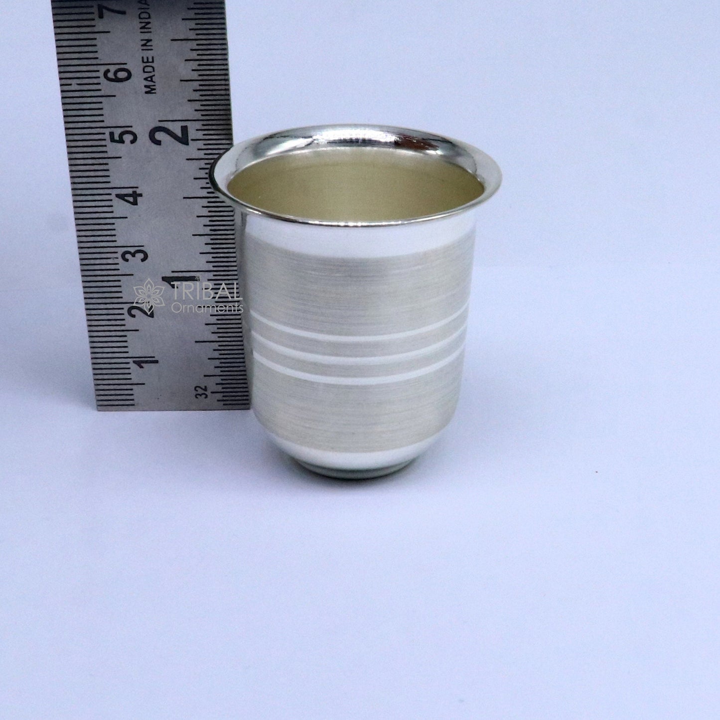 999 fine silver water milk glass and bowl, silver tumbler silver, silver utensils, silver baby set serving food DIWALI Puja utensils sv281 - TRIBAL ORNAMENTS