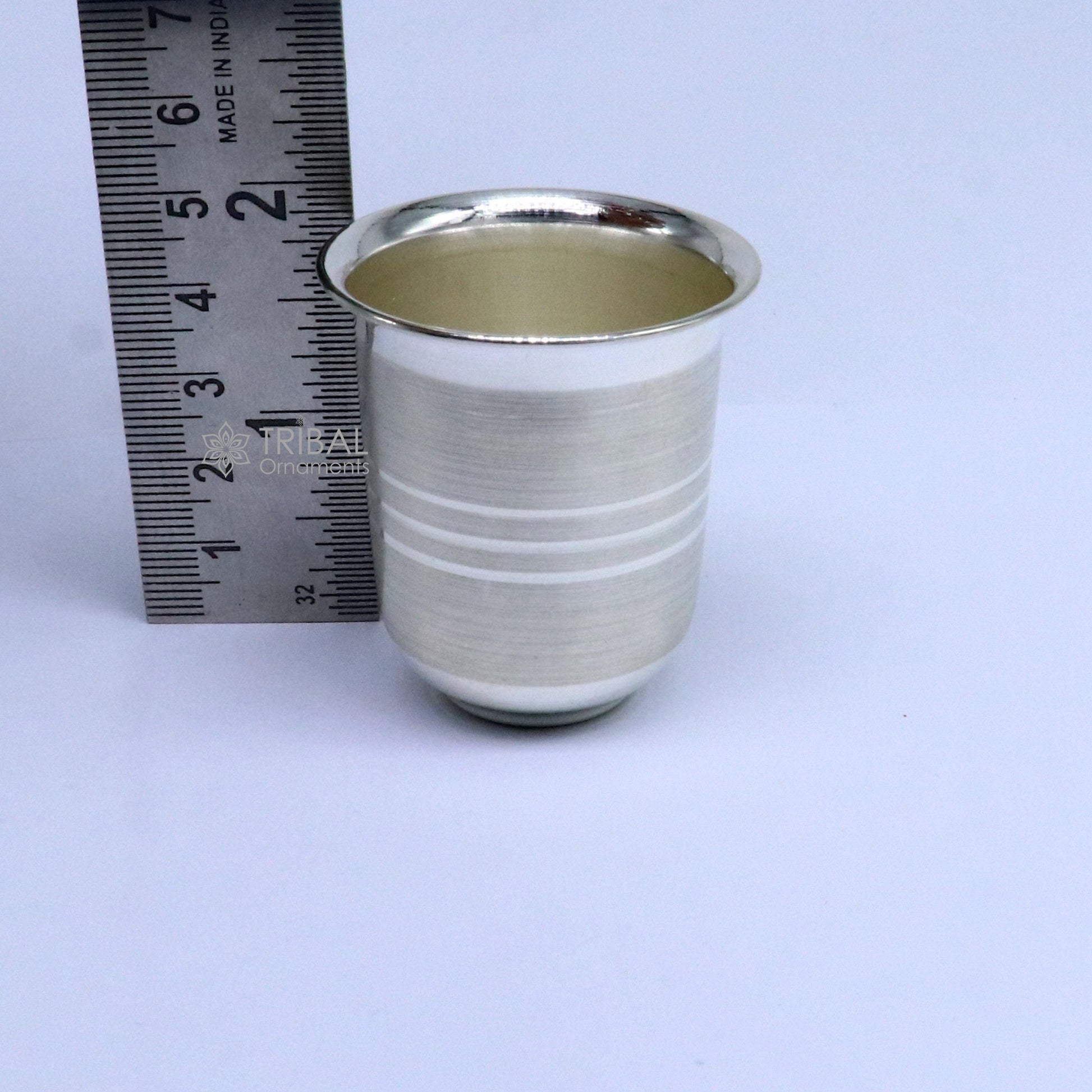 999 fine silver water milk glass and bowl, silver tumbler silver, silver utensils, silver baby set serving food DIWALI Puja utensils sv281 - TRIBAL ORNAMENTS