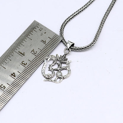 925 pure silver Divine OM mantra pendant with wheat chain necklace, tribal ornaments jewelry, delicate spiritual gift.