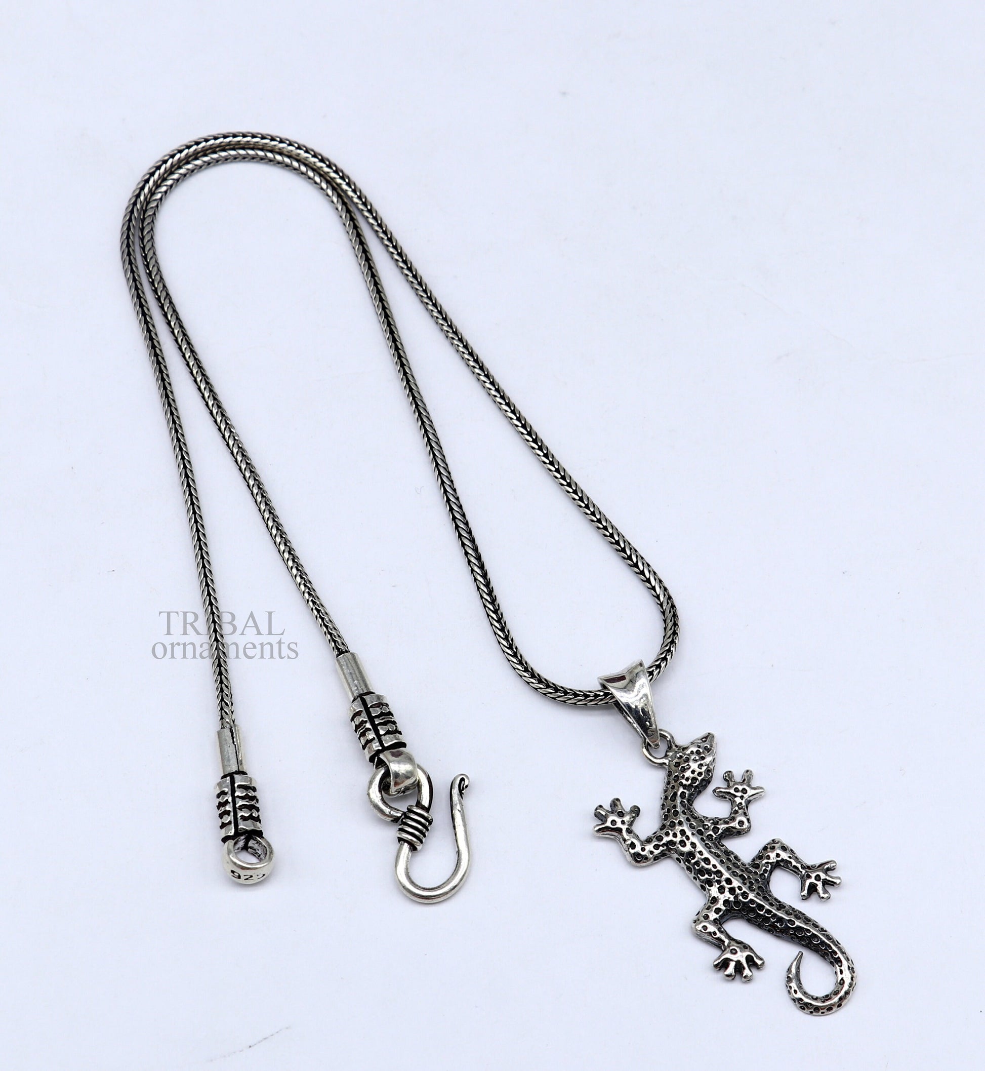 925 sterling silver amazing Lizard design handmade pendant with pretty attractive  design pendant locket gifting jewelry india ssp1574 - TRIBAL ORNAMENTS