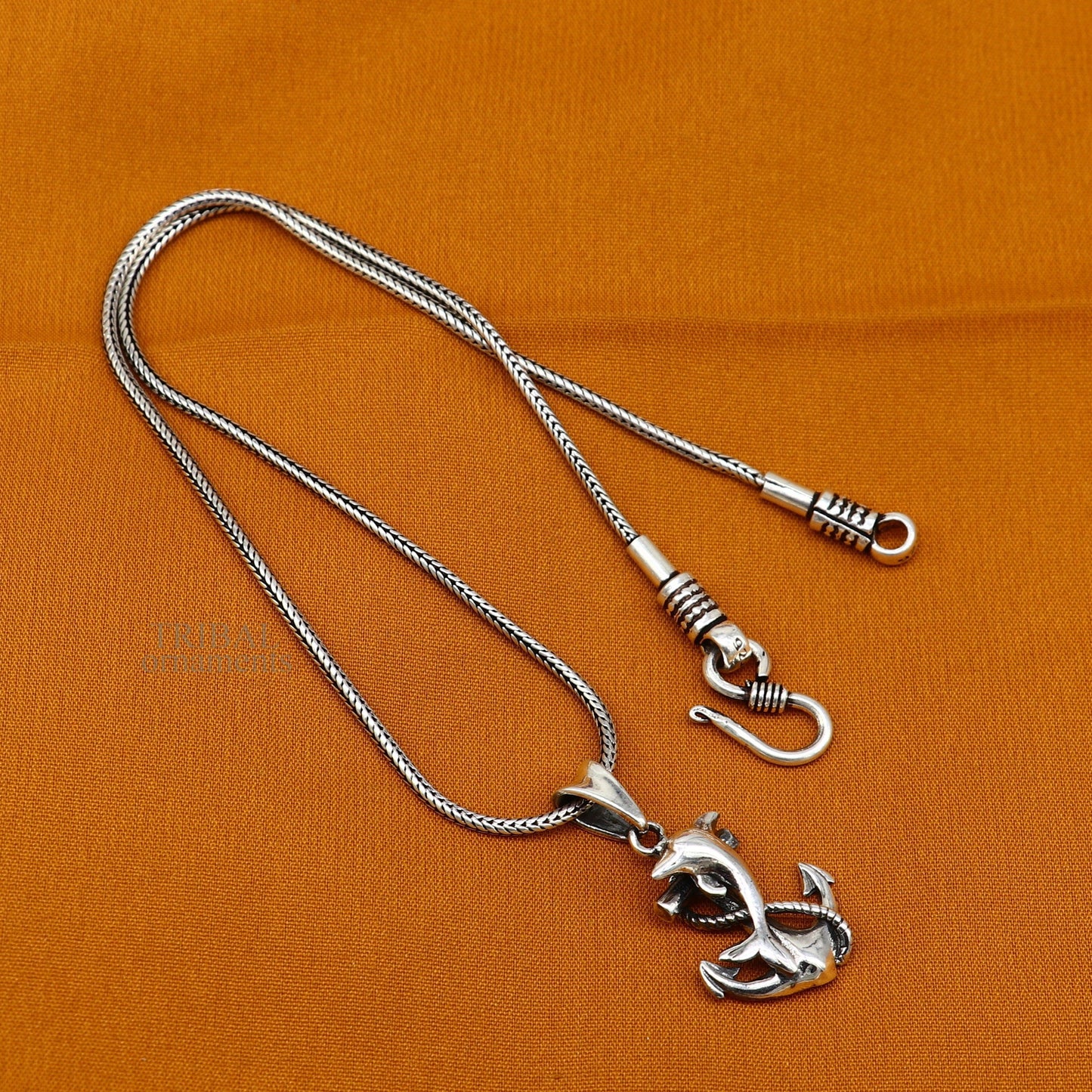 925 sterling silver handmade good luck pendant, best gifting silver pendant, elegant divine jewelry ssp1588 - TRIBAL ORNAMENTS