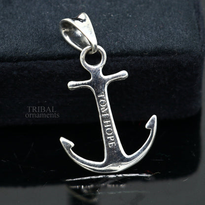 Elegant handmade 925 sterling silver Good Luck Tom Hope pendant by Tribal Ornaments, ideal for gifting and divine jewelry style.