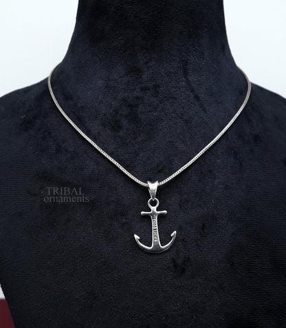 Sterling silver Tom Hope good luck pendant by Tribal Ornaments, handcrafted jewelry with elegant divine design for gifting.