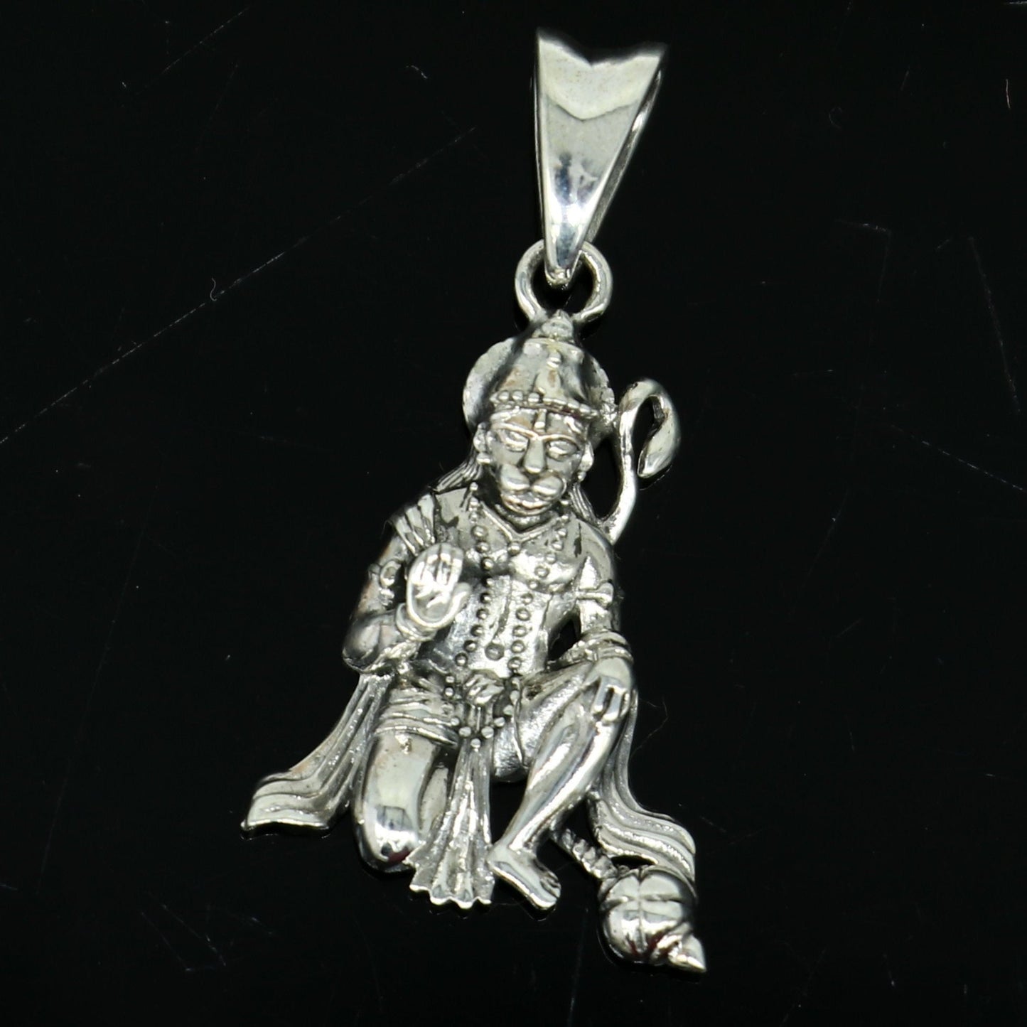 925 sterling silver handmade idol Hanuman ji pendant, amazing stylish unisex pendant locket personalized jewelry tribal jewelry ssp439 - TRIBAL ORNAMENTS
