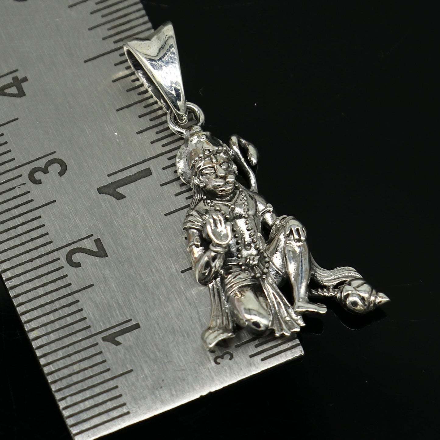 925 sterling silver handmade idol Hanuman ji pendant, amazing stylish unisex pendant locket personalized jewelry tribal jewelry ssp439 - TRIBAL ORNAMENTS