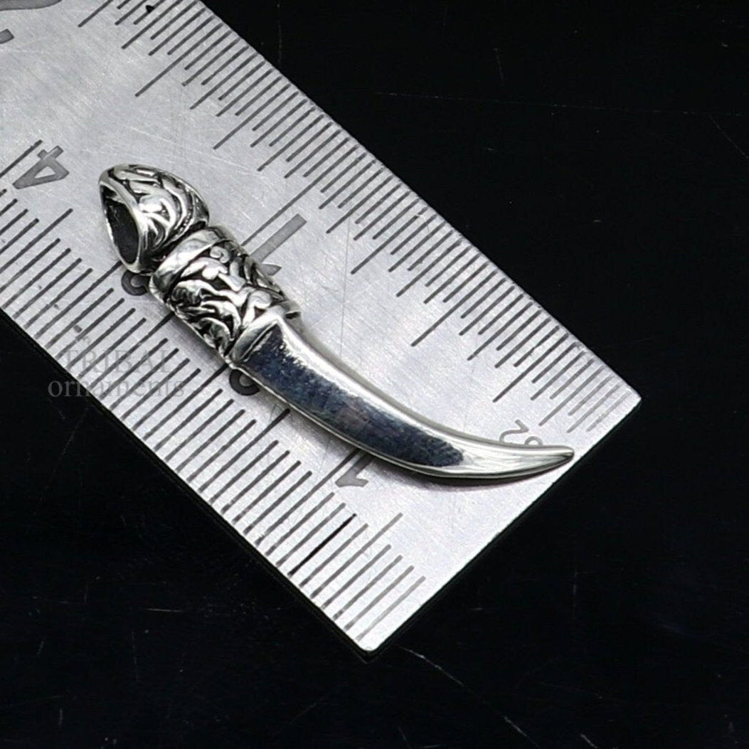 Pure 925 sterling silver handmade small sword pendant, amazing designer fabulous pendant unisex divine jewelry ssp1626 - TRIBAL ORNAMENTS