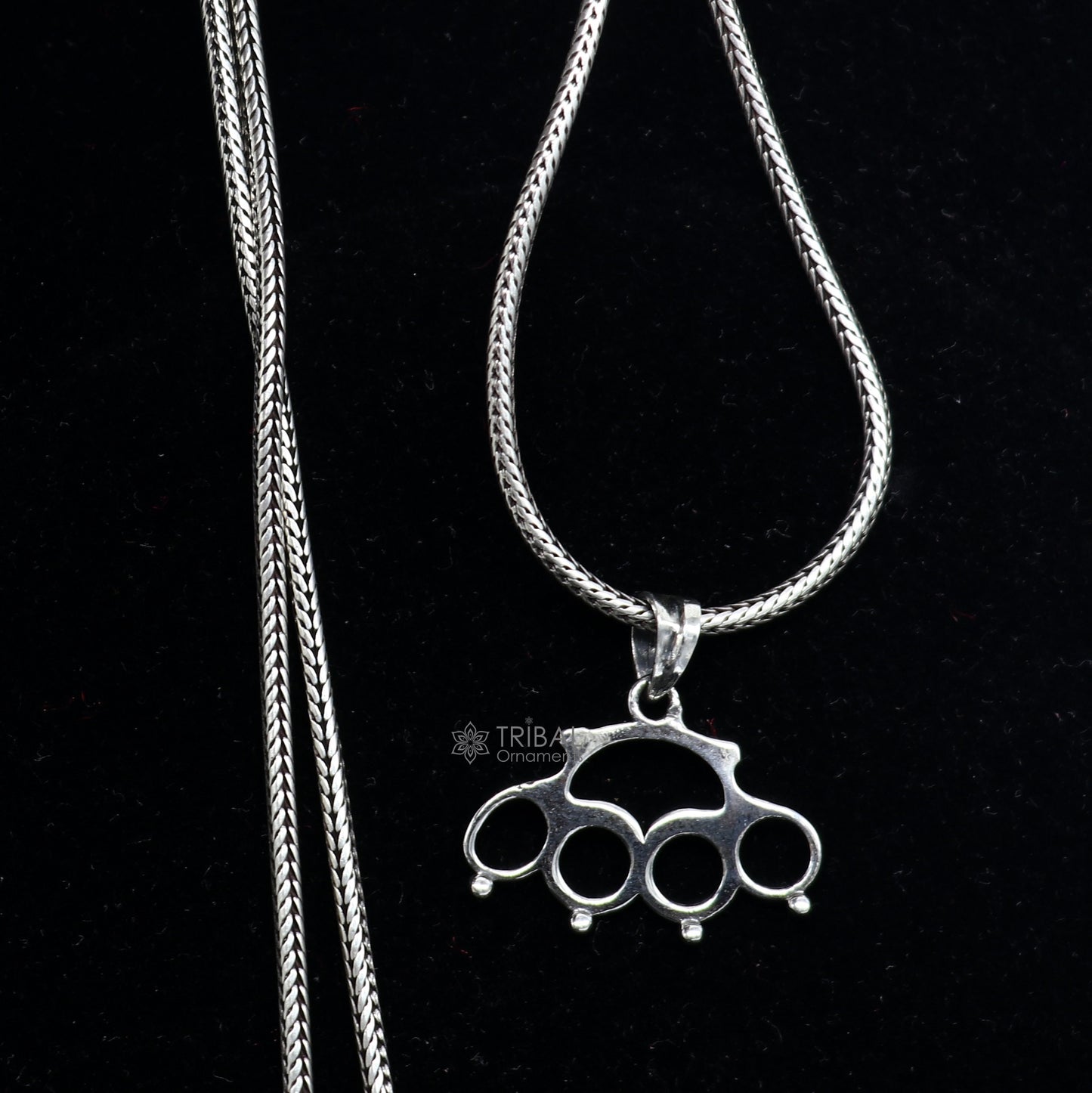 925 sterling silver knuckles punch, handmade self-defense knuckle duster for camping and hiking by TRIBAL ORNAMENTS