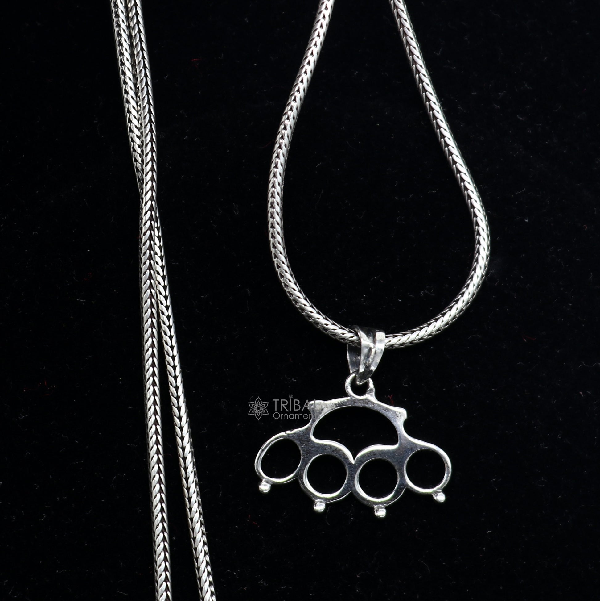 925 sterling silver knuckles punch, handmade self-defense knuckle duster for camping and hiking by TRIBAL ORNAMENTS